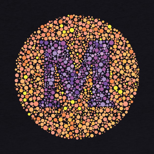 Letter M Ishihara Test by CorneaDesigns